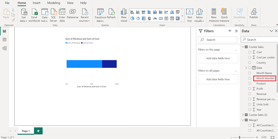 Customizing X-Axis Order in Power BI